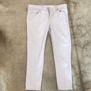 Gap girlfriend coupe jeans light pink ankle size 10